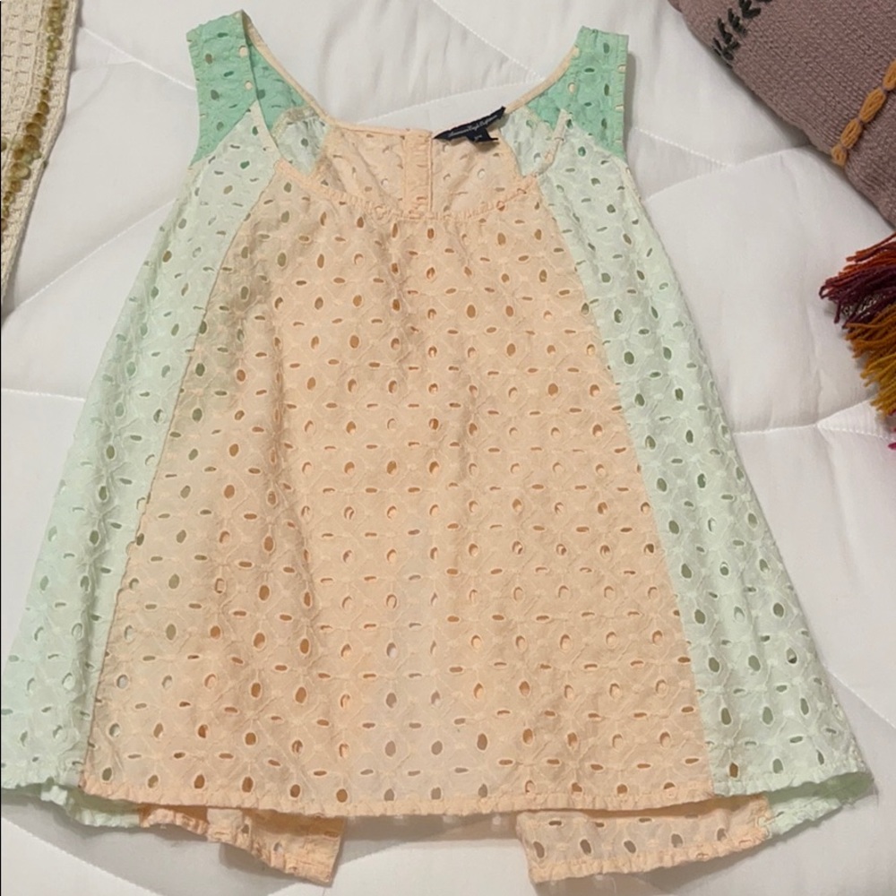 American Eagle Eyelet Tank
